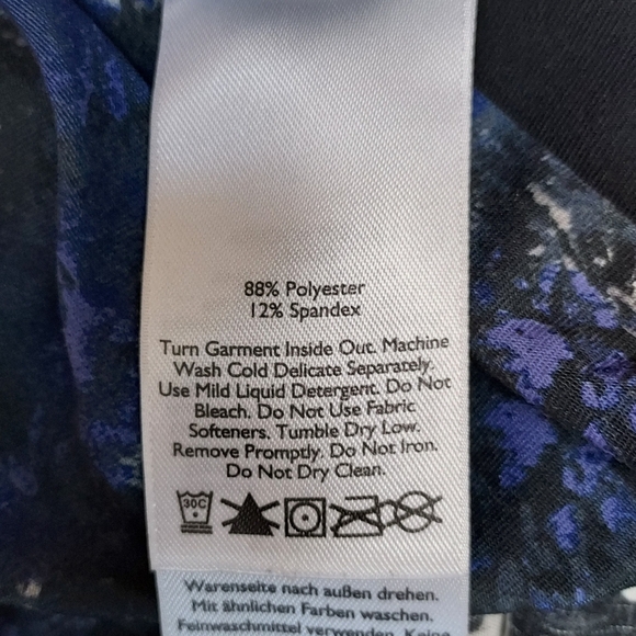 Eddie Bauer Womens High Rise Leggings Yoga Workout Pants Small Black Blue Gray - Picture 10 of 10